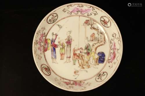 18th. Chinese Famille Rose Porcelain Plate