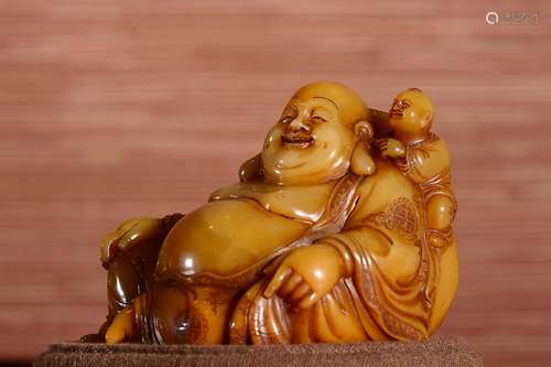 Chinese Soapstone Carved Buddha