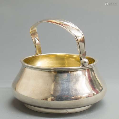 A Russian Silver Sugar Bowl