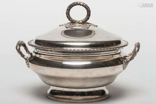 A FRENCH STERLING SILVER TUREEN