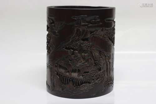 Chinese Bamboo Carved Brushpot