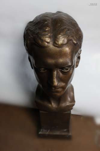 Bronze Man Head
