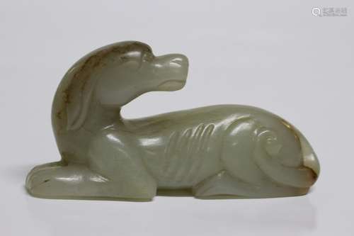 Chinese Jade Carved Dog