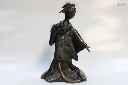 Antique Japanese Figural ,Mark