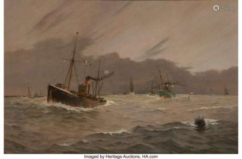 57074: Maurice Randall (British, 1869-1949) Naval Battl
