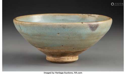 57238: A Chinese Jun-Type Glazed Earthenware Bowl, Yuan