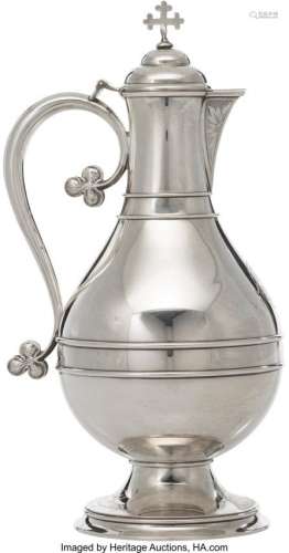 57019: A Gorham Silver Covered Ewer, Providence, Rhode