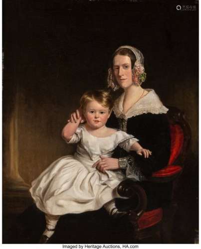 57070: J.L. Ritchie (British, fl. 1846-1859) Portrait o