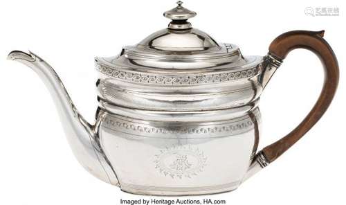 57031: A Thomas Robins Regency Silver Coffee Pot, Londo