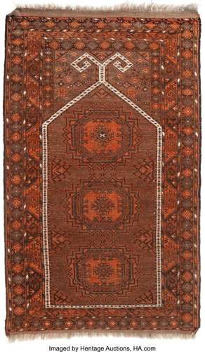 57241: A Baluch Rug, Afghanistan, circa 1910 59-1/2 x 3