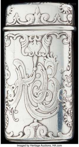 57246: A TIFFANY & CO. SILVER MATCH SAFE, New York,