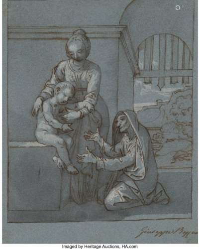 57060: Giuseppe Bezzuoli (Italian, 1784-1855) Madonna,