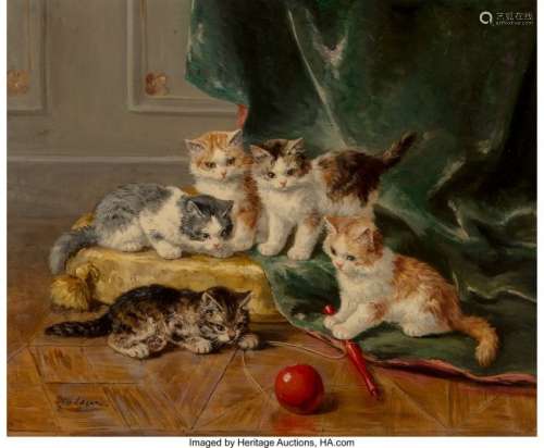 57068: Marie-Yvonne Laur (French, 1879-1969) Kittens Oi