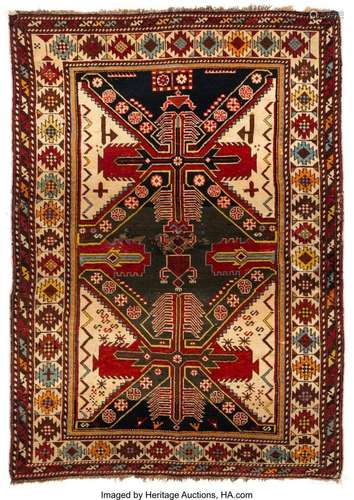 57224: A Caucasian Kuba Herat Perepedil Rug, Northeast