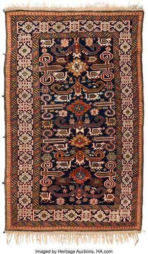 57221: A Caucasian Kuba Herat Perepedil Rug, Northeast