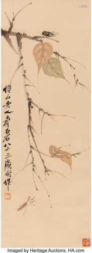 57011: Attributed to Qi Baishi (Chinese, 1864-1957) Cic