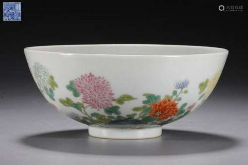 A FAMILLE-ROSE BOWL.QING PERIOD