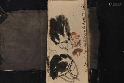 CHINESE PAINTING ALBUM OF FRUIT AND INSECTS