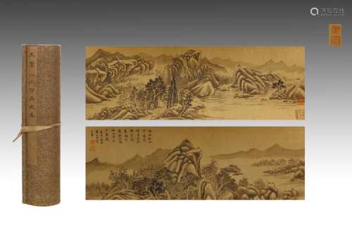 CHINESE HANDSCROLL PAINTING OF PEACEFUL LAKE