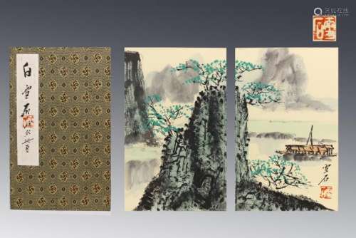 CHINESE PAINTING ALBUM OF WATER AND MOUNTAINS