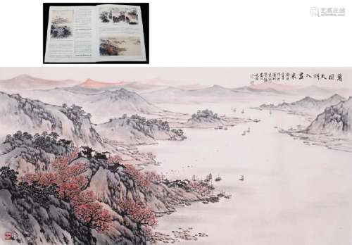 CHINESE INK AND COLOR PAINTING OF TAIHU LAKE