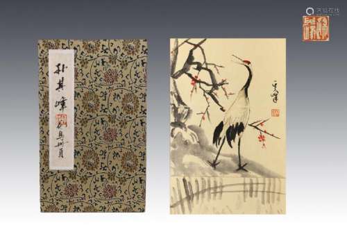 CHINESE INK AND COLOR PAINTING ALBUM OF BIRDS