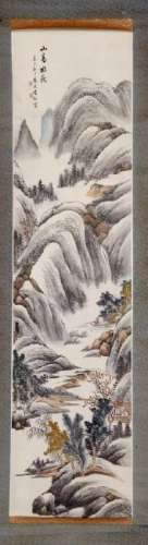 CHINESE PAINTING OF MOUNTAIN AND RIVER