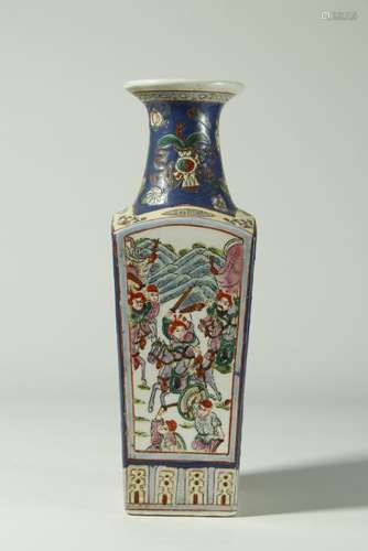 Wu Cai Figures Vase