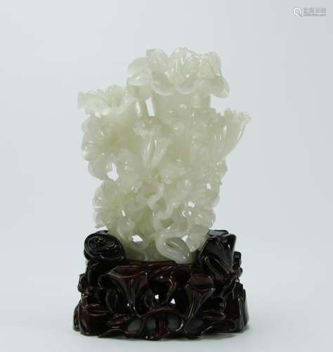 Carved He Tian Jade Pendant