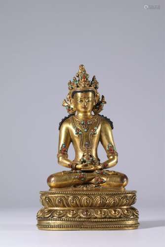 Gilt Bronze Statue