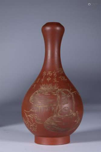 Zi Sha Garlic  Vase