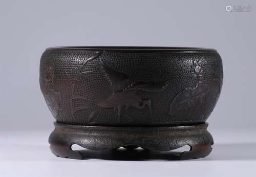 Carved Bronze Water pot