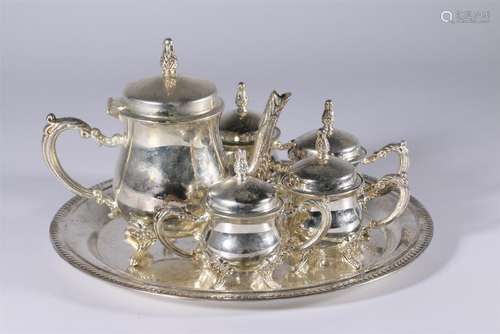 A set of Gilt Silver Tea Pot