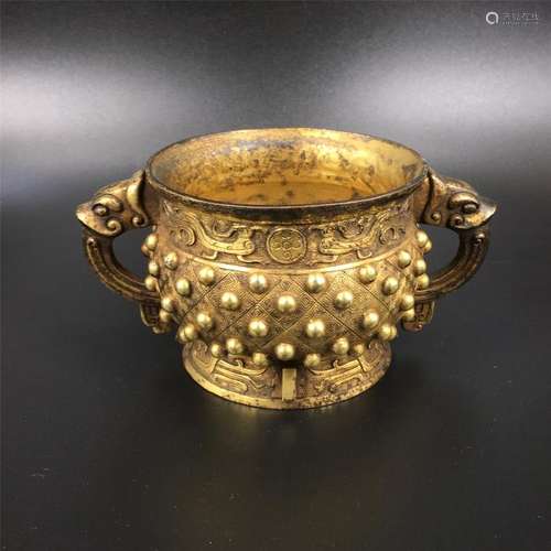 Gilt Bronze Incense Burner