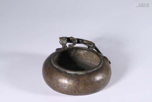 Bronze Tiger Water Pot