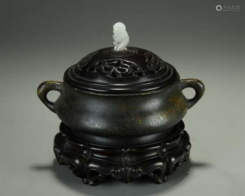 Bronze Double Ears Incense Burner