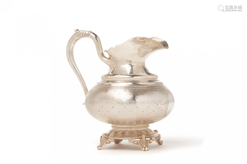 CAILAR & BAYARD - A FRENCH SILVER PLATED MILK JUG