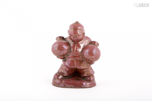 LAURITZ HJORTH / GERTRUD KUDIELKA - A POTTERY FIGURINE