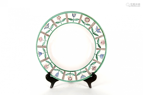 LAURITZ HJORTH - A FAIENCE DISH