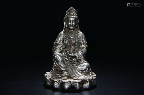 WHITE BRONZE GUANYIN