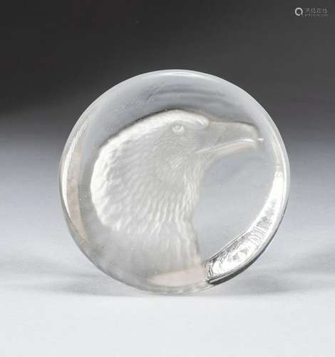 Vintage 24% Crystal Zajecar Eagle Paperweight