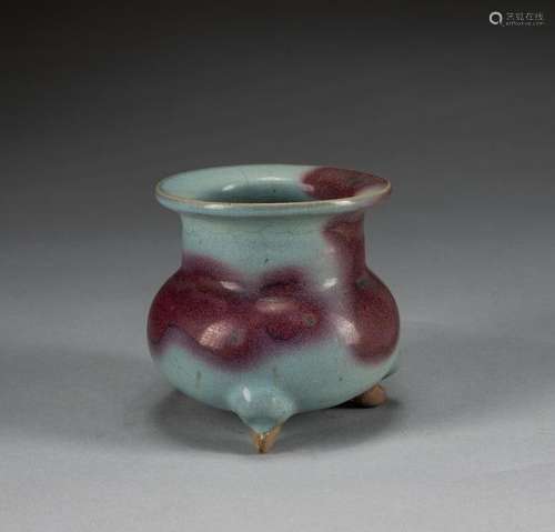 Chinese Antique Flambe Glazed Incense Burner