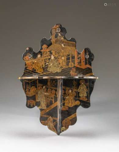 Meiji Period Japanese Antique Lacquer Wall Stand
