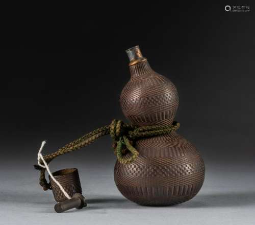 18-19th Chinese Antique Gunpowder Gourd