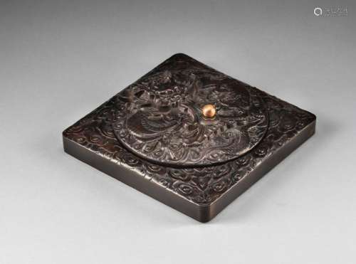 Chinese Wood Ink Stone Case