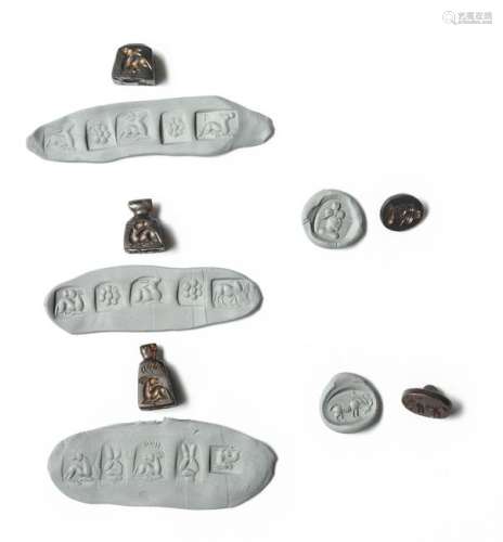 Group Sassanid Empire Style Ancient Meteorite Seals