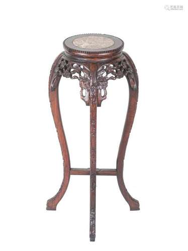 19th Chinese Antique Rosewood Plant Stand