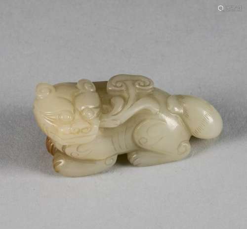 Ming Chinese Antique Jade Beast