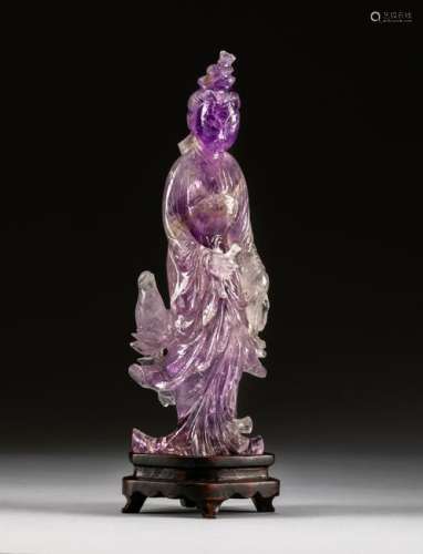Chinese Antique Export Amethyst Lady