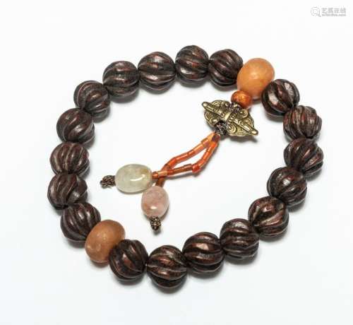 19th Chinese Antique Agarwood Prayer Beads